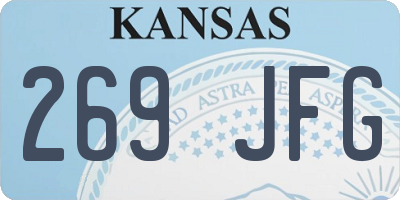 KS license plate 269JFG