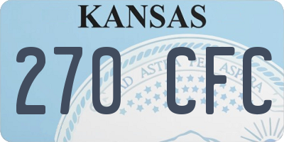 KS license plate 270CFC
