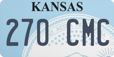 KS license plate 270CMC