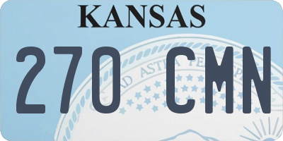 KS license plate 270CMN