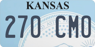 KS license plate 270CMO