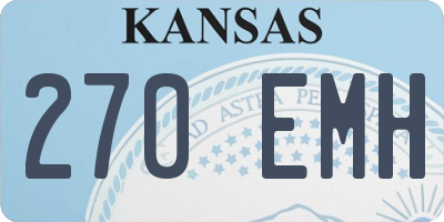 KS license plate 270EMH