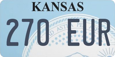 KS license plate 270EUR