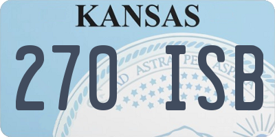 KS license plate 270ISB