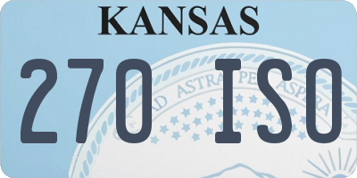 KS license plate 270ISO