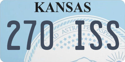 KS license plate 270ISS