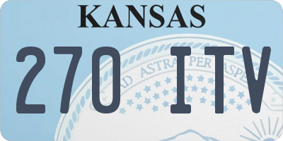 KS license plate 270ITV