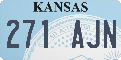 KS license plate 271AJN