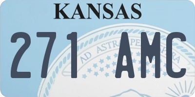KS license plate 271AMC