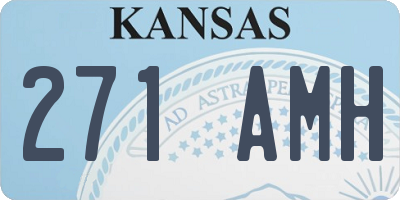KS license plate 271AMH