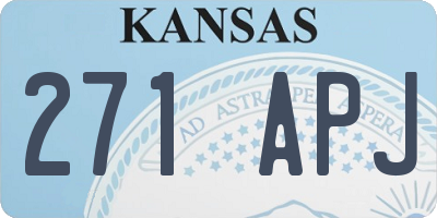KS license plate 271APJ