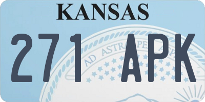 KS license plate 271APK