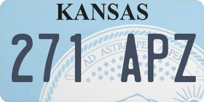 KS license plate 271APZ