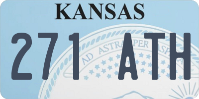 KS license plate 271ATH