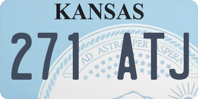 KS license plate 271ATJ