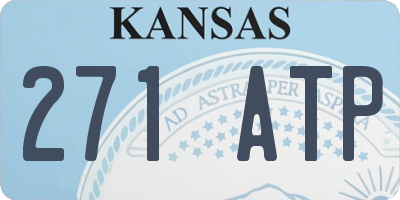 KS license plate 271ATP