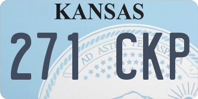KS license plate 271CKP