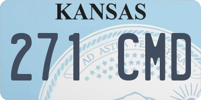 KS license plate 271CMD