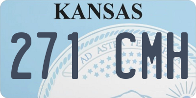 KS license plate 271CMH