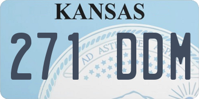 KS license plate 271DDM