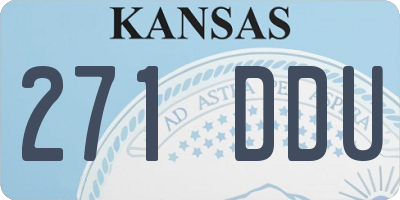 KS license plate 271DDU