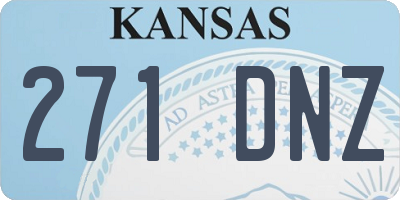 KS license plate 271DNZ