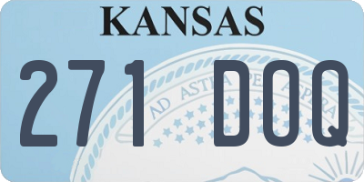 KS license plate 271DOQ