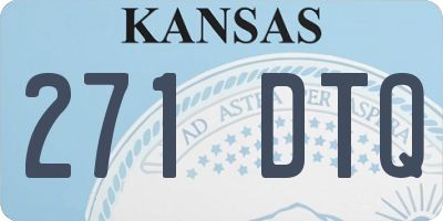 KS license plate 271DTQ