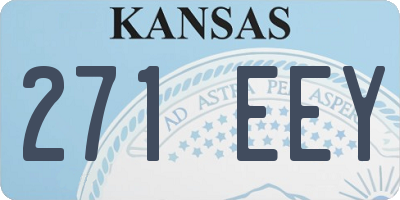 KS license plate 271EEY
