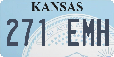 KS license plate 271EMH