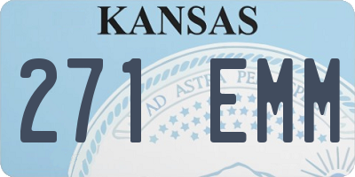 KS license plate 271EMM