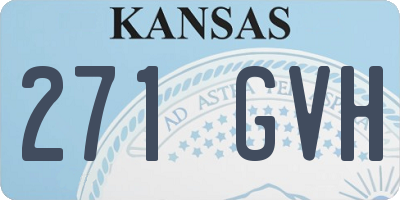 KS license plate 271GVH