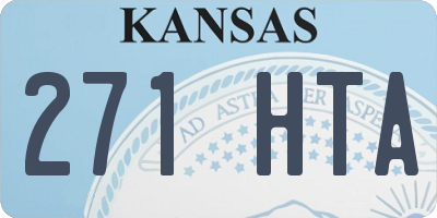 KS license plate 271HTA