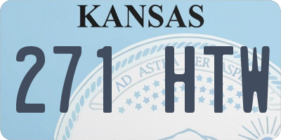 KS license plate 271HTW