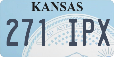 KS license plate 271IPX