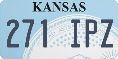 KS license plate 271IPZ