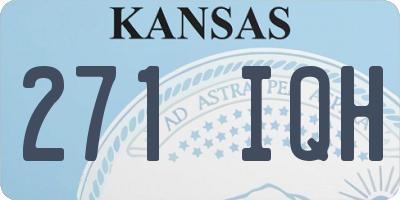 KS license plate 271IQH