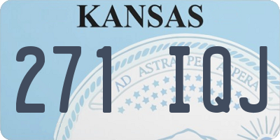 KS license plate 271IQJ