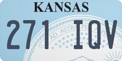 KS license plate 271IQV