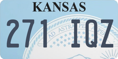 KS license plate 271IQZ