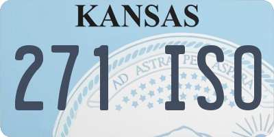 KS license plate 271ISO