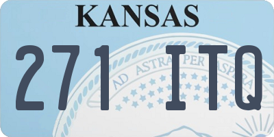 KS license plate 271ITQ