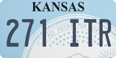 KS license plate 271ITR