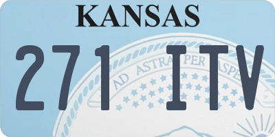 KS license plate 271ITV