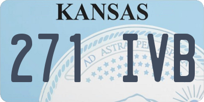 KS license plate 271IVB
