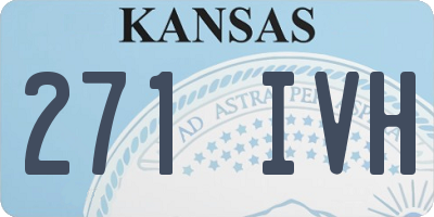 KS license plate 271IVH
