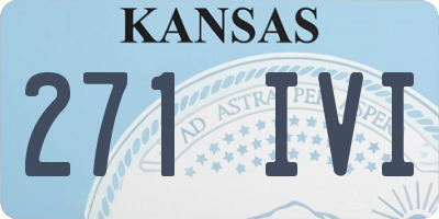 KS license plate 271IVI