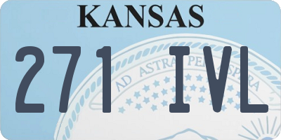KS license plate 271IVL