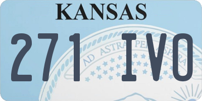 KS license plate 271IVO
