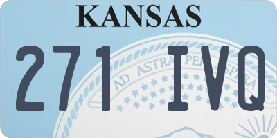KS license plate 271IVQ